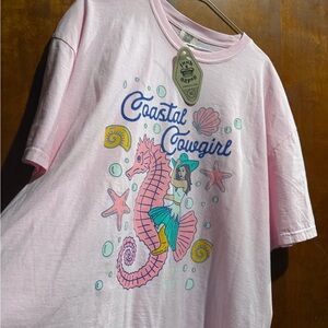 Coastal Cowgirl Pink Graphic Tee